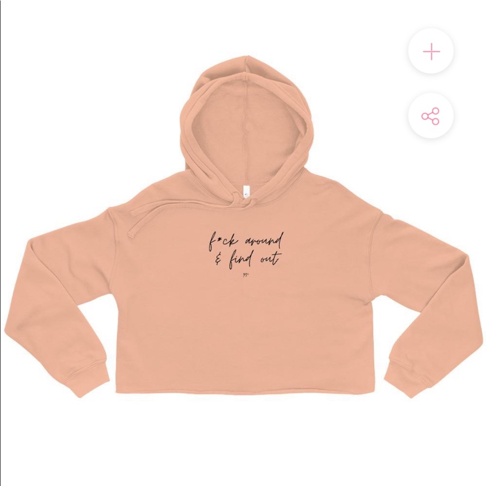 GGE Fuck around and find out cropped hoodie